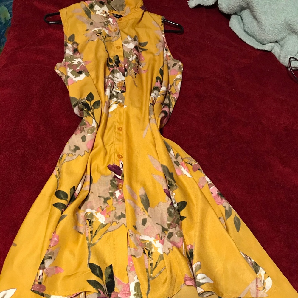 Yellow flower dress